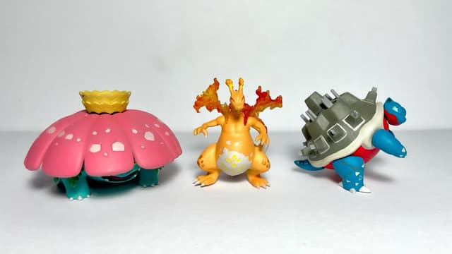 Venusaur, Charizard, Blastoise