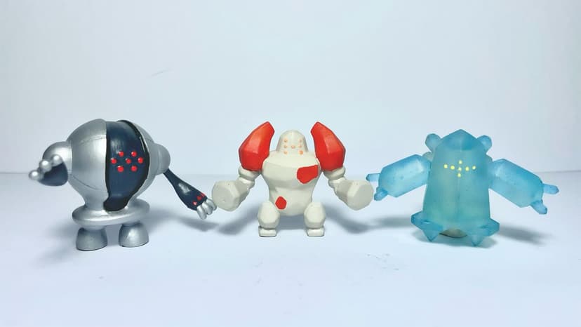 Registeel — Registeel, Regirock y Regice tamaño Tomy.