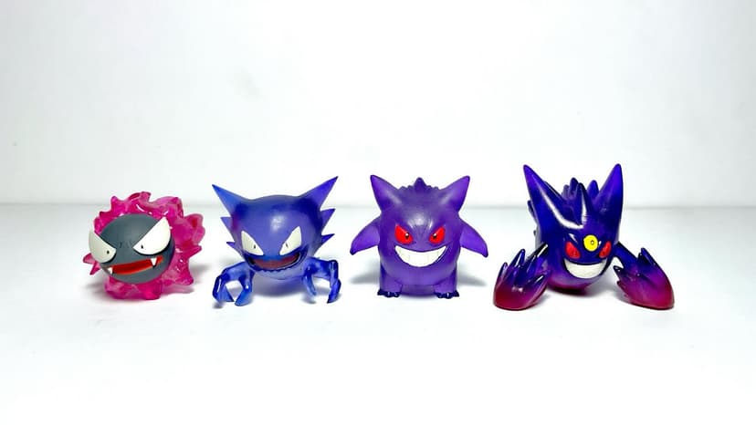 Gengar — Línea Gengar tamaño “Takara Tomy” clear.