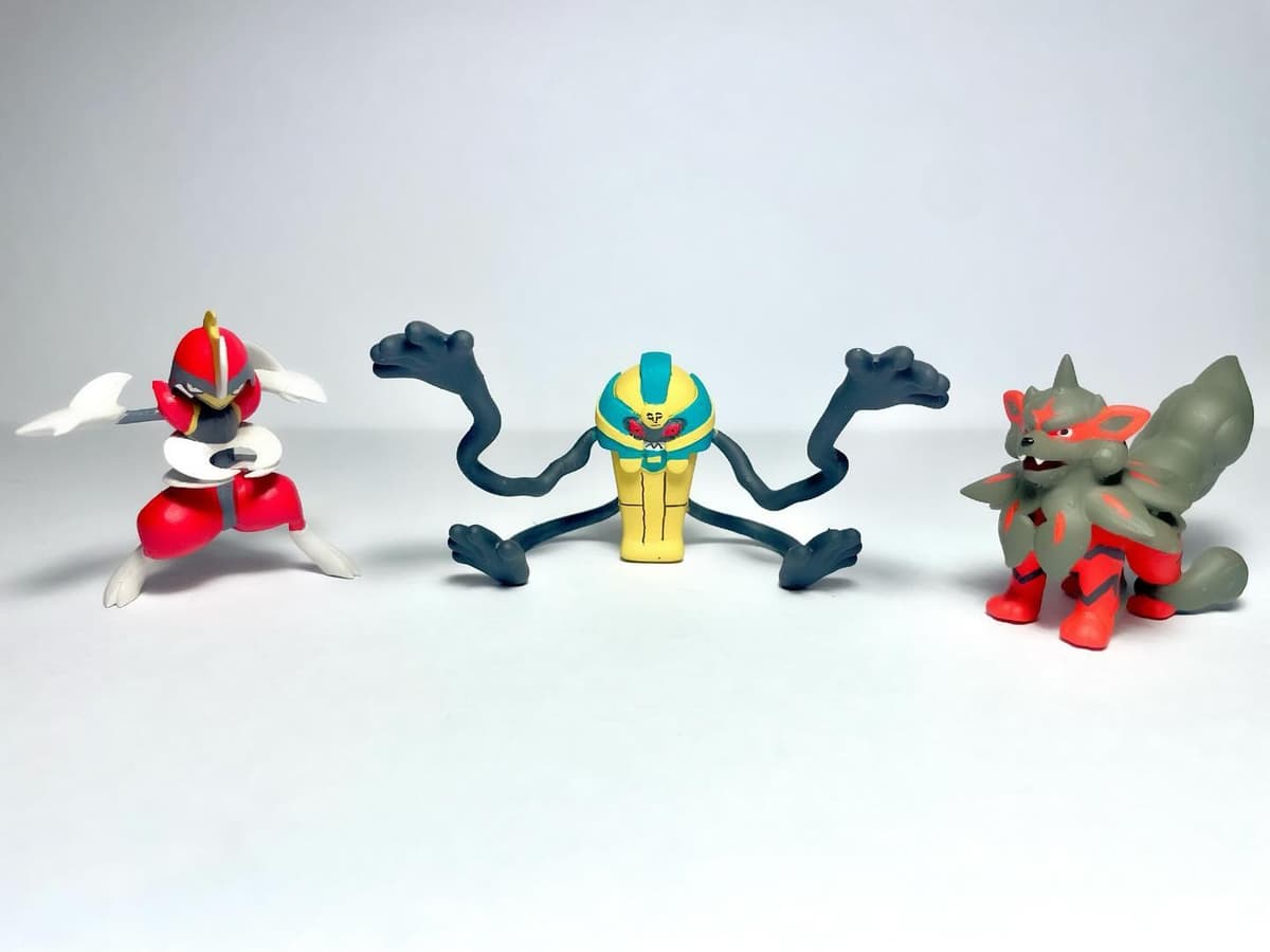 Bisharp Bisharp, Cofagrigus $ Hisui Arcanine tamaño “Takara Tomy “