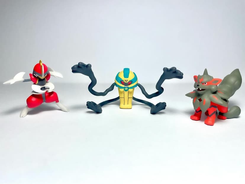 Bisharp — Bisharp, Cofagrigus $ Hisui Arcanine tamaño “Takara Tomy “
