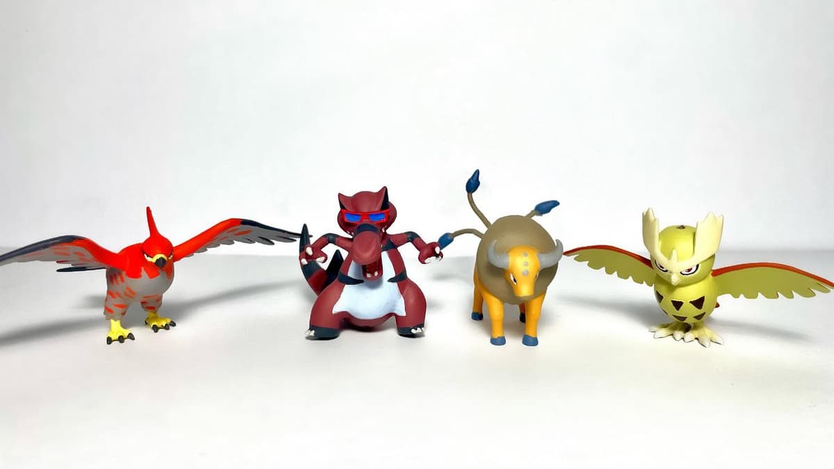 Talonflame Talonflame,Krookodile , Tauros y Noctowl tamaño “Takara Tomy”