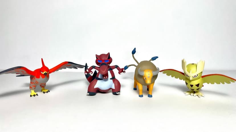 Talonflame — Talonflame,Krookodile , Tauros y Noctowl tamaño “Takara Tomy”