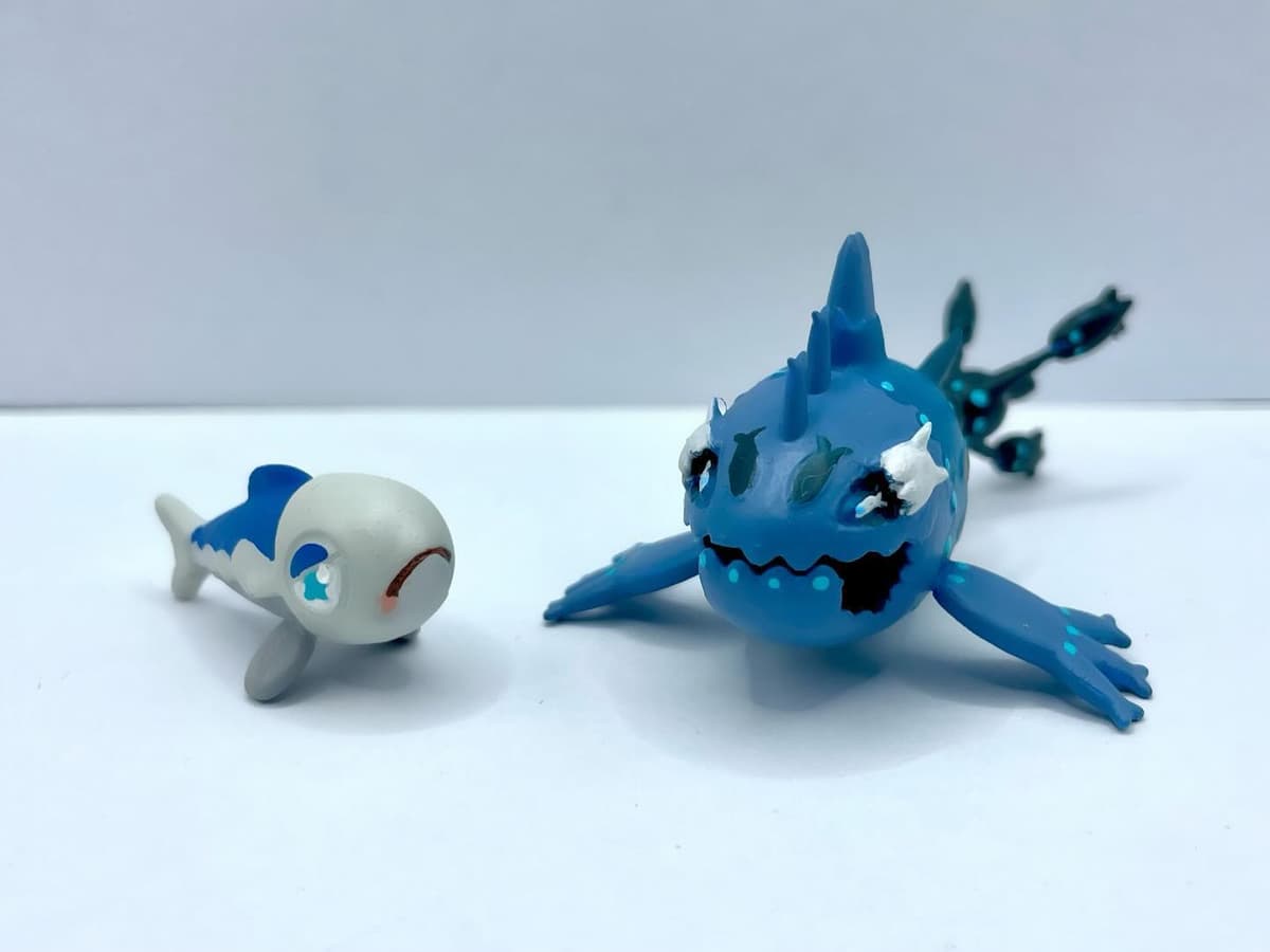 Wishiwashi Wishiwashi tamaño “Takara Tomy “