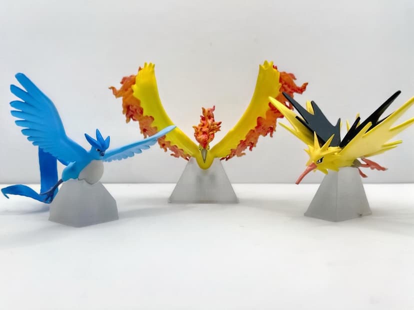 Articuno — Articuno, Moltres & Zapdos tamaño “Tomy”