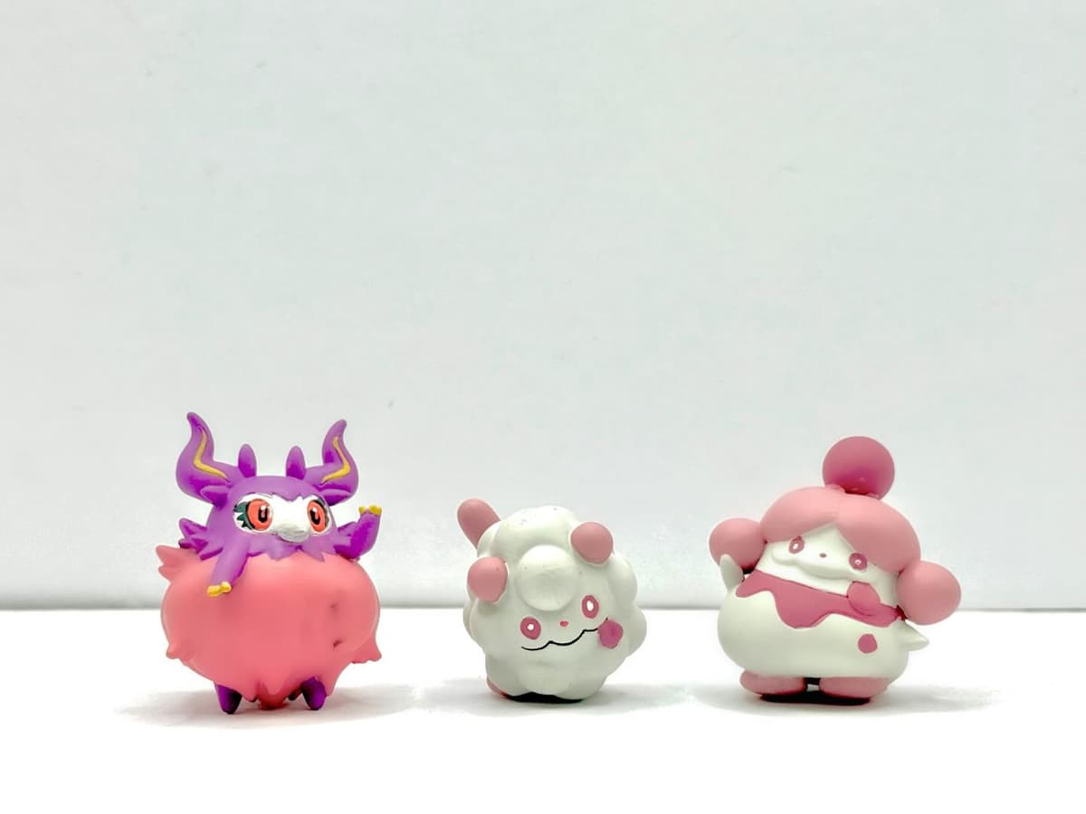 Aromatisse Aromatisse, Swirlix & Slurpuff tamaño “Tomy “
