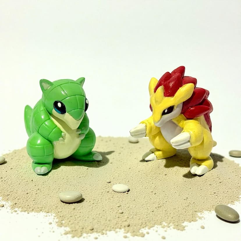 Sandslash — Repintado en Shiny línea evolutiva Sandslash de la línea “Takara Tomy “