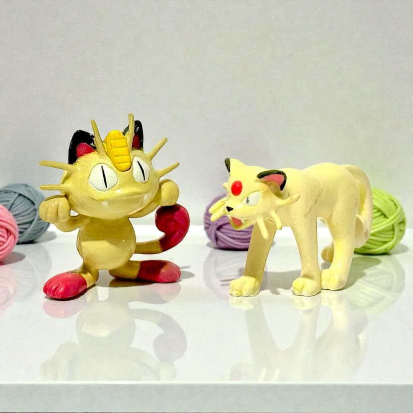 Persian — Repintado en Shiny de línea evolutiva Persian de “Takara Tomy “