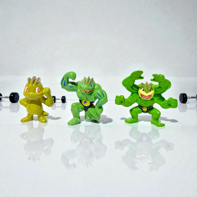Machamp — Repintando de línea evolutiva Machamp en Shiny de Tomy.