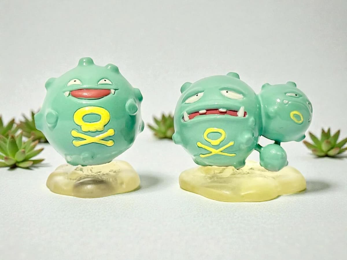 Weezing Repintado línea evolutiva Weezing en shiny