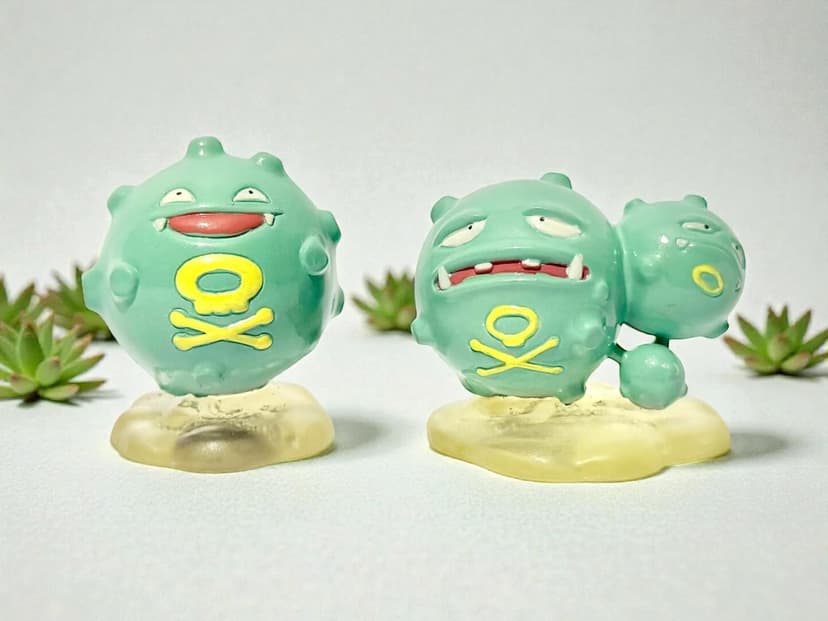 Weezing — Repintado línea evolutiva Weezing en shiny