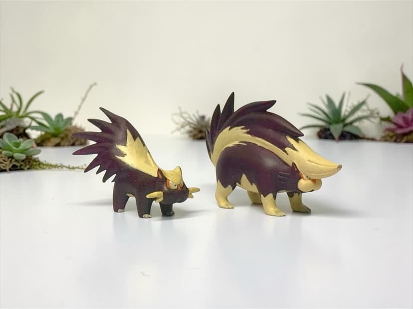 Skuntank — Línea evolutiva Skuntank tamaño tipo Tomy