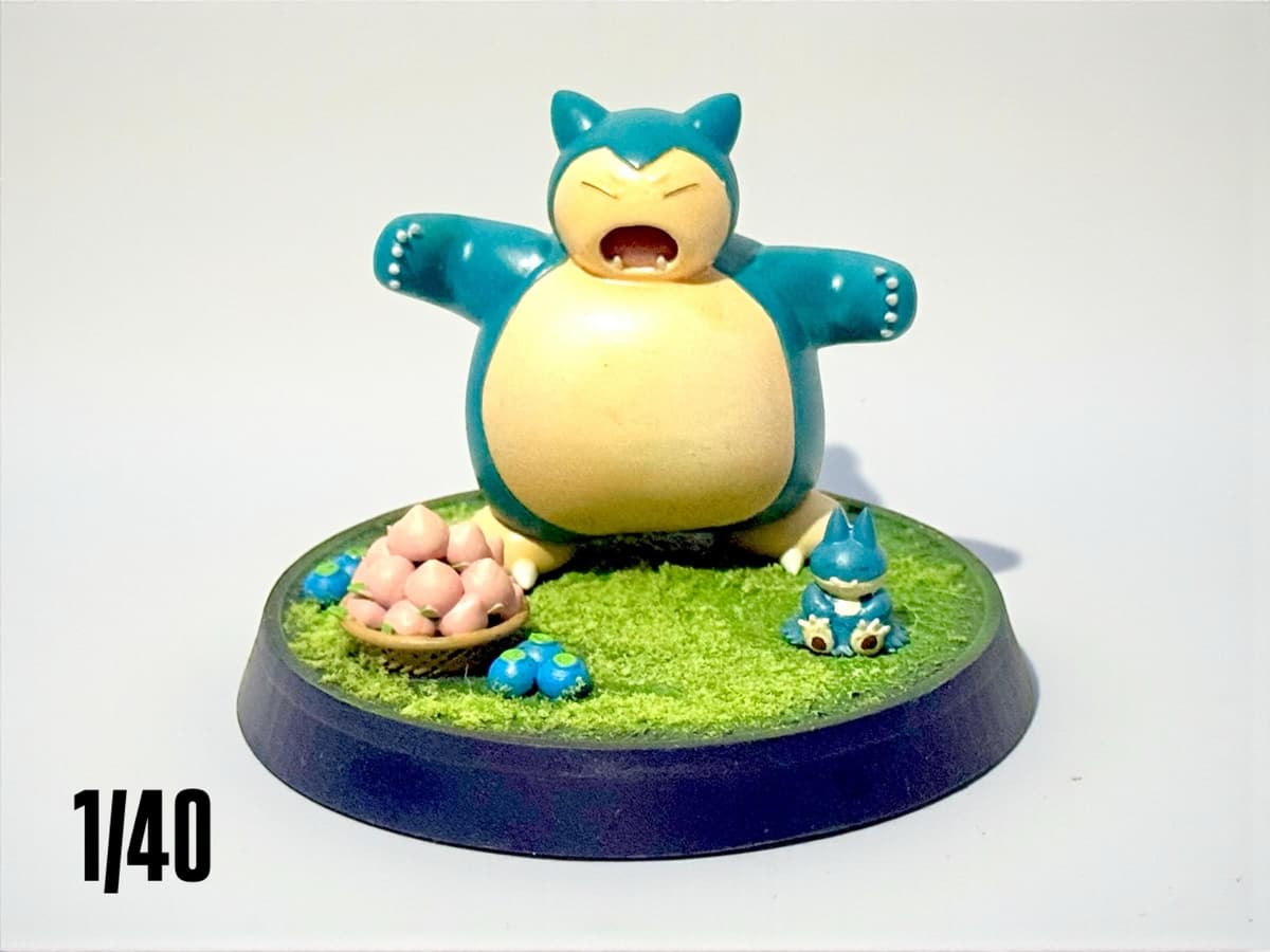 Snorlax Línea snorlax escala 1/40 compatible with zukan
