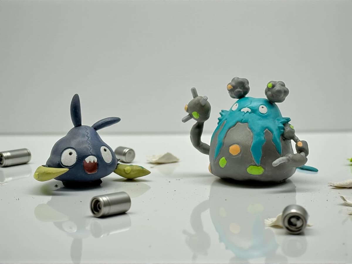 Garbodor Línea Garbodor Shiny tamaño tipo “Tomy “