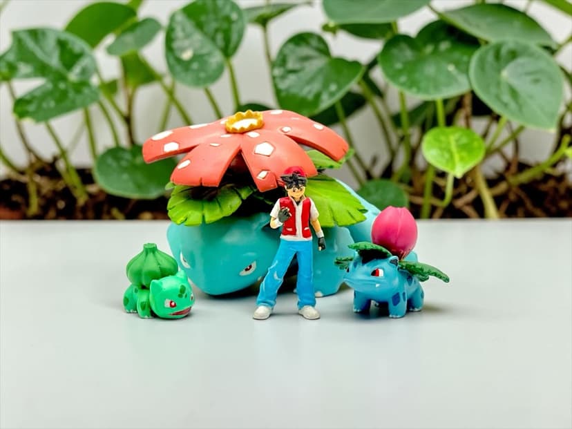 Venusaur — Línea Venusaur escala 1/40 tipo Zukan
