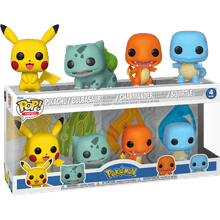 4-Pack: Pikachu, Bulbasaur, Charmander ・ Squirtle