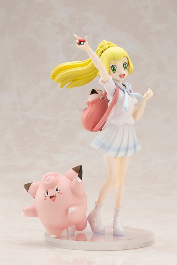 Clefairy PC Original Figure: Lively Lillie with Clefairy