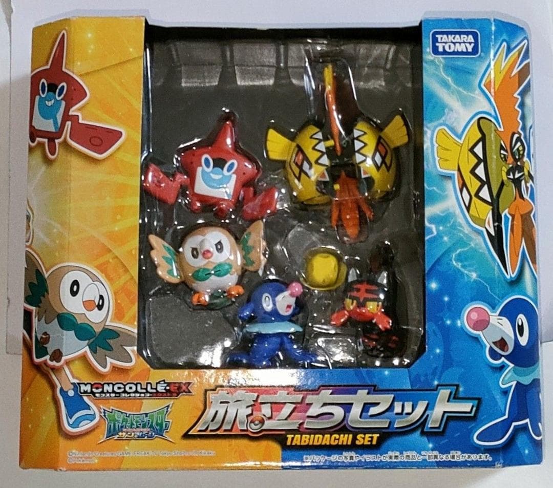 モクロー Departures (旅立ちセット): Rowlet, Litten, Popplio, Rotom Pokédex, Tapu Koko (EHP)